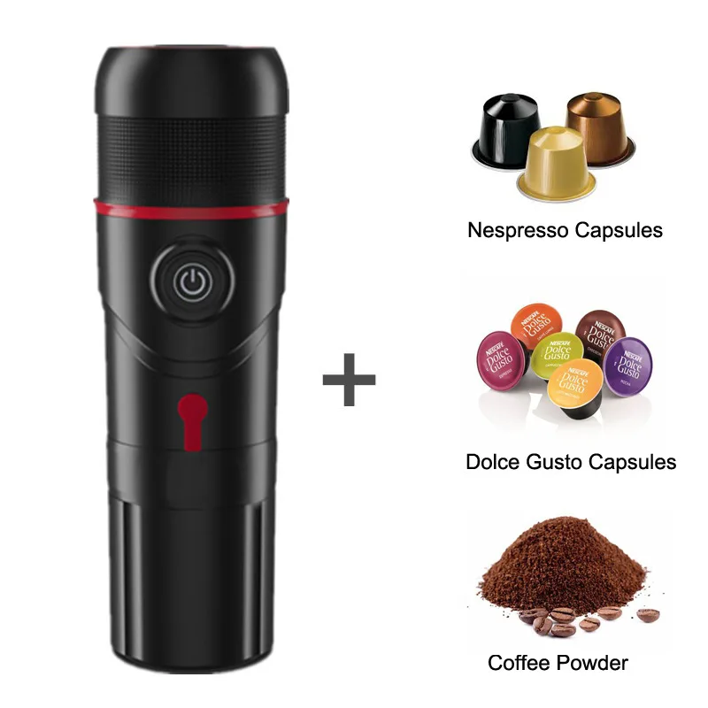 Araba ve ev için Espresso bardakları taşınabilir kahve makinesi, DC12V Dolce Pod Nexpresso kapsül kahve tozu için Coffee sso kahve makinesi