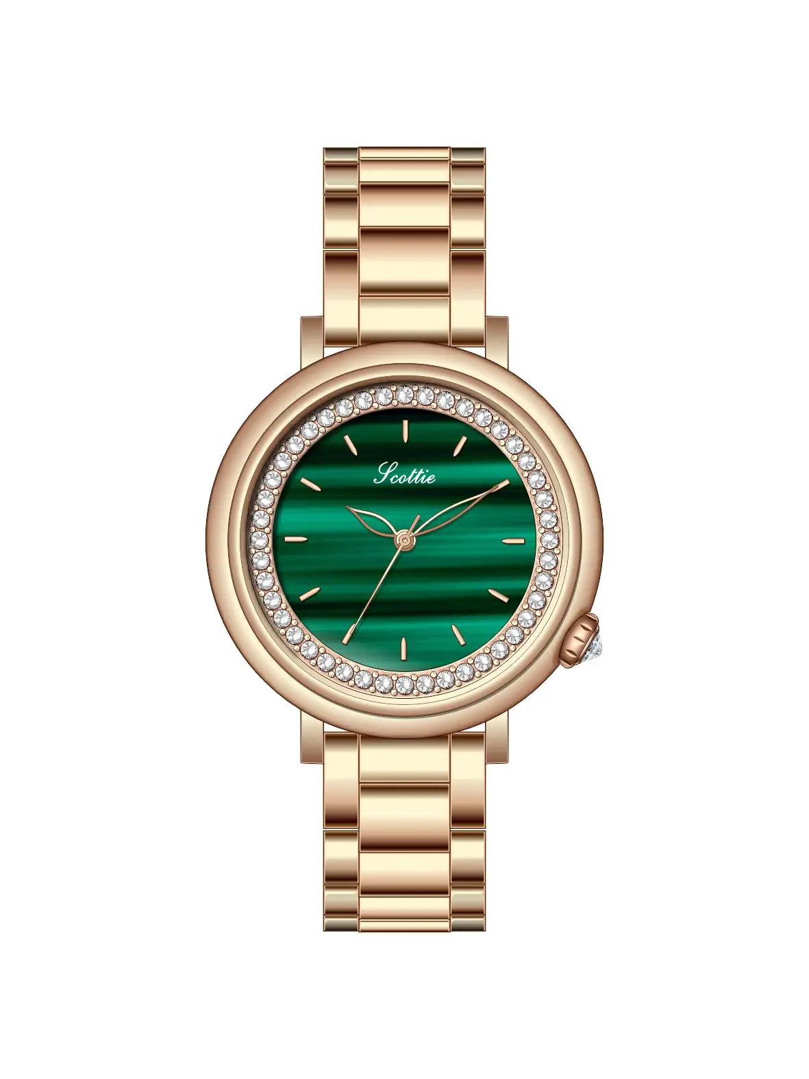 Reloj Original de lujo para mujer, pulsera de cuarzo con correa de acero y cuero, resistente al agua, con diamantes pequeños, a la moda, H Montre F