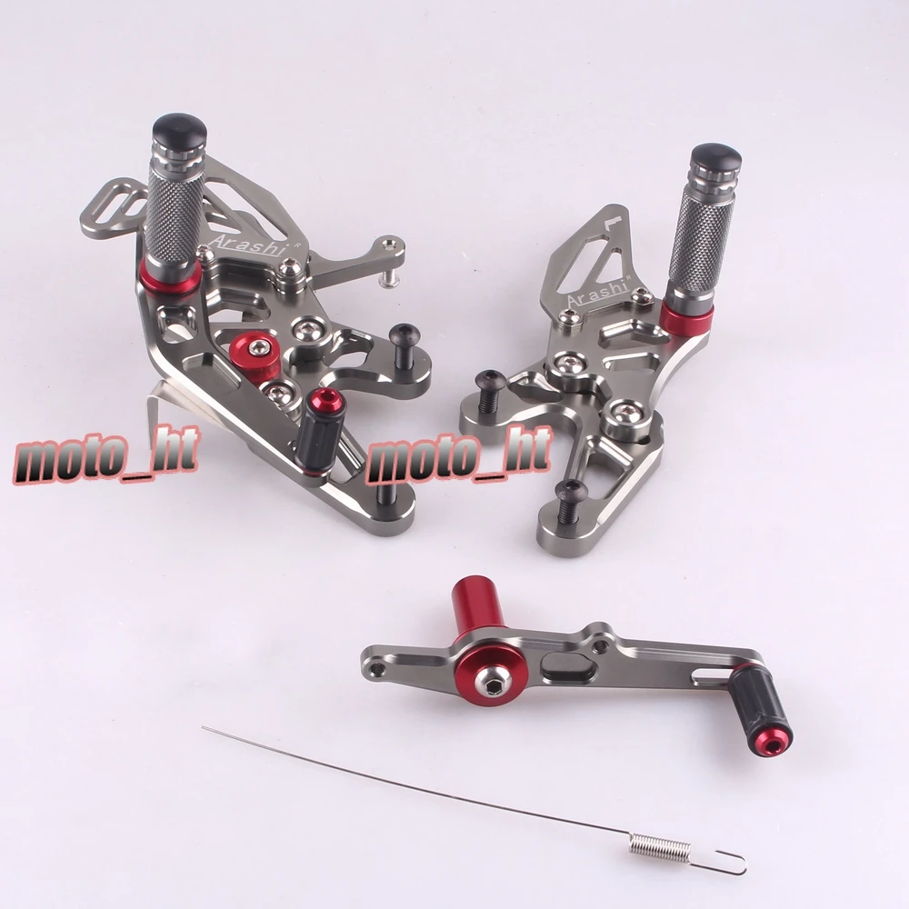 

CNC Aluminum Adjustment Rider Rearset Foot Pegs Pedals Footrest Footpeg For BMW S1000RR 2015