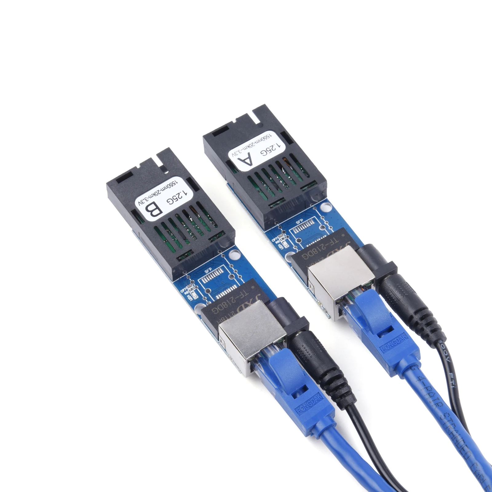 5쌍 미니 기가비트 광섬유 미디어 컨버터 10/100/1000Mbps 단일 모드 3Km UPC/APC SC 포트