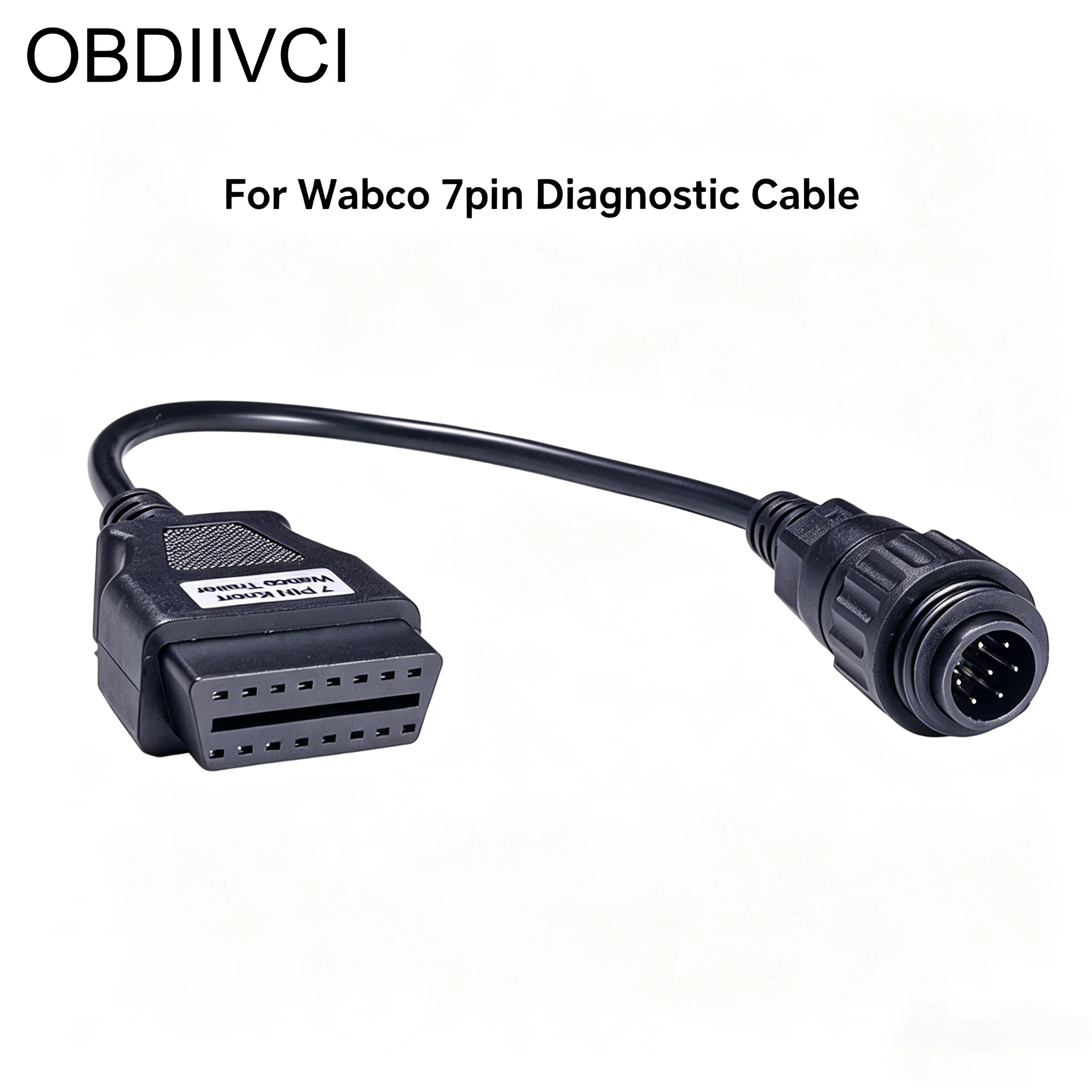 For Knorr Wabco 7pin to OBDII 16pin Auto Truck Diagnostic Cable For Delphi for D$150E Truck Trailer OBD Diagnostic Cable