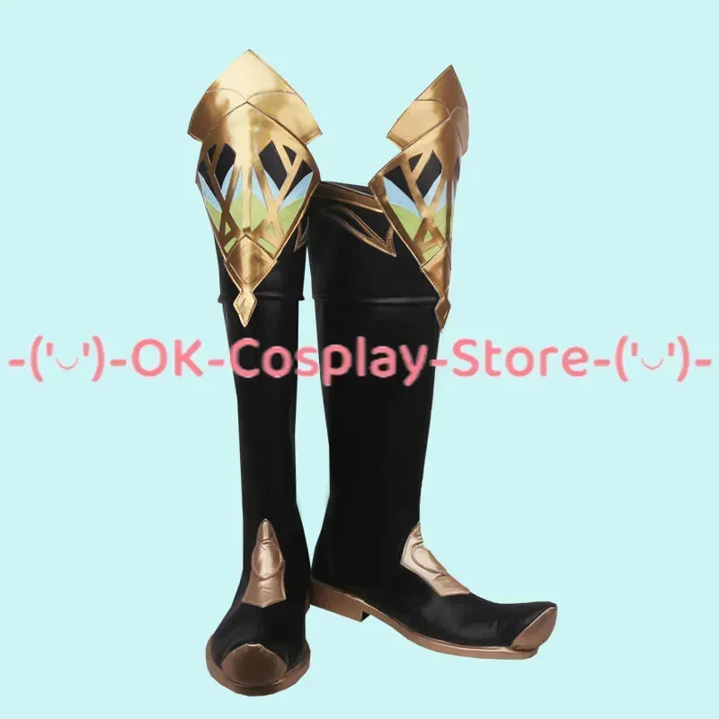 [Personalizzato] Genshin Impact Alhaitham Scarpe Cosplay Gioco di ruolo Costume Prop Halloween Carnevale Festa Festa Stivali in pelle PU