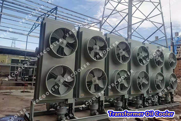 High Cooling Efficiency Forced Oil Air Coolers OFAF - Oil Forced Air Forced for Large Power Transformers