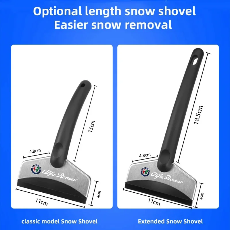 Car Snow Shovel Defrosting Ice Scraper Tool Snow Removal For Alfa Romeo Giulia Stelvio Giulietta 156 159 147 Brera Dis