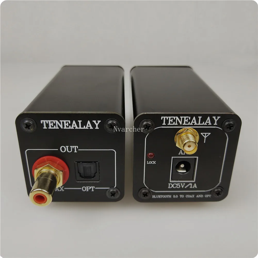 Nvarcher CSR8675บลูทูธ5.0 S/PDIF Coaxial Fiber กล่อง HiFi รองรับ APTX-HD LDAC