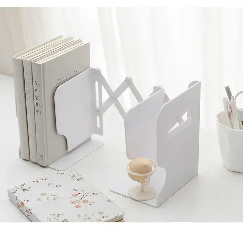 Retractable ABS Book Stand Bookends Students Use Bookshelf Desktop Rack Shelf Holder Office Magazine Organizer Simple Book Stand
