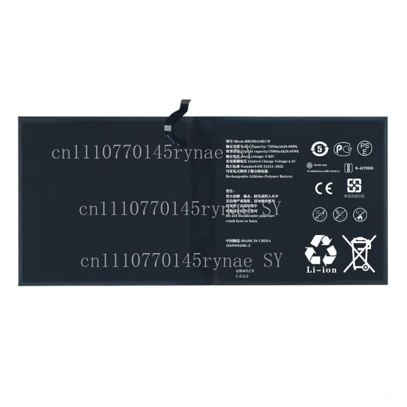 Original New For Huawei MediaPad M6 10.8 7500mAh High Capacity HB299418ECW +Free Tools