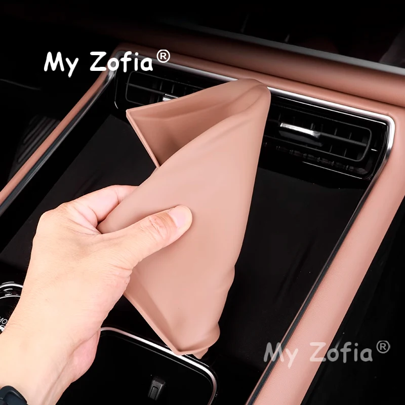 لشيري تيجو 9 2025 2026 سيارة سيليكون التحكم المركزي شحن لاسلكي المضادة للانزلاق حامي حصيرة حامل هاتف منصات اكسسوارات #4