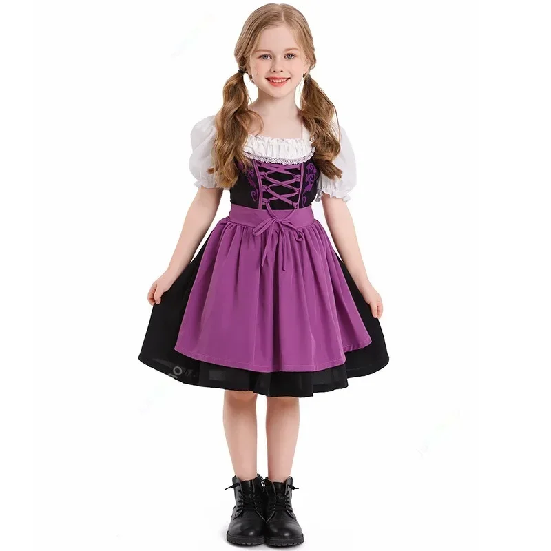 Cute Children's Costumes, Beer Festival Costumes Children's Girl Role-playing Carnival Halloween Multi-color Fancy Party Dresses