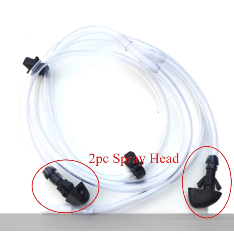 

New Automobile Part Plastic Windscreen Glass 2pc Spray Nozzle Sprayer Head with Water Hose for Suzuki Lingyang