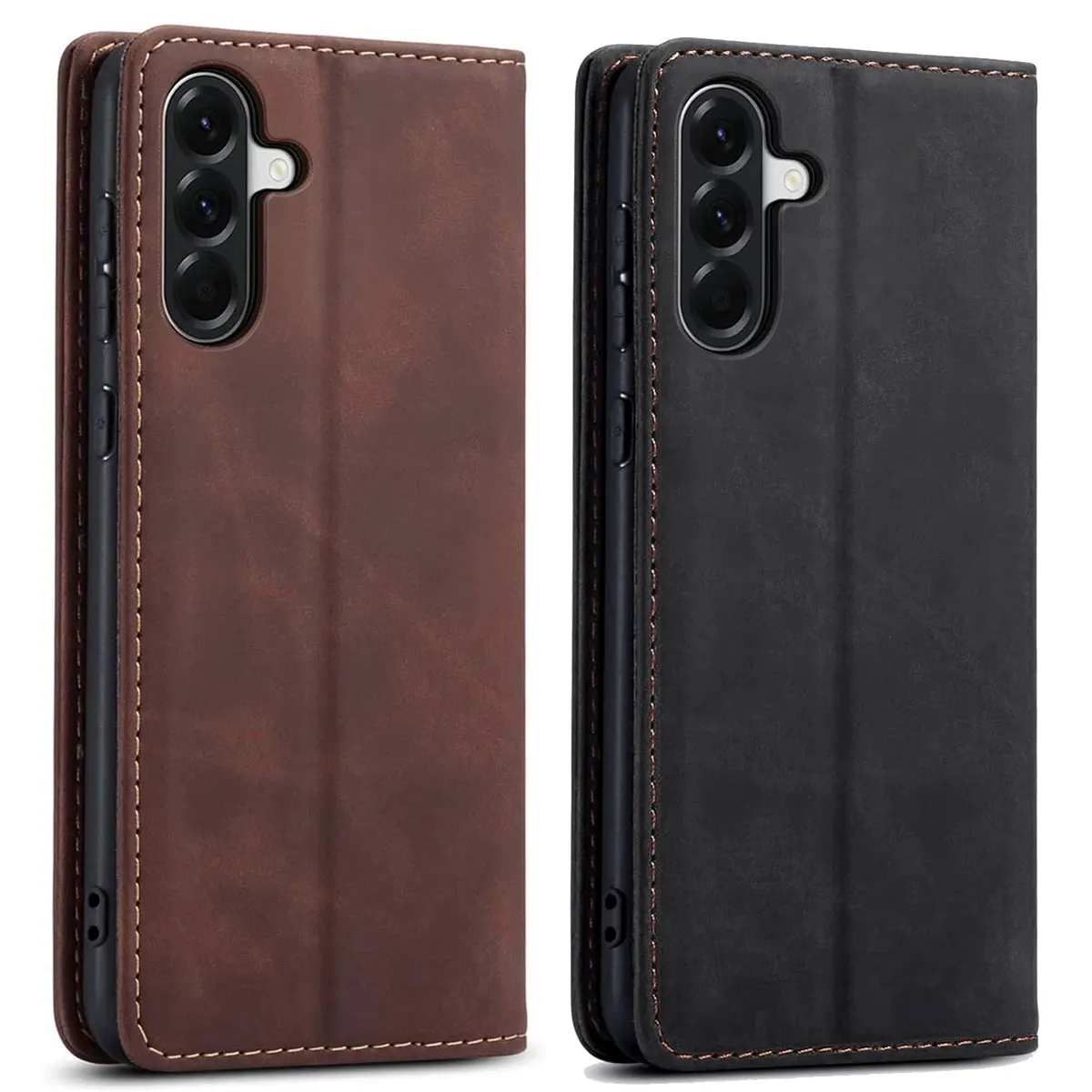 

For Samsung Galaxy A56 Faux Leather Case Flip Stand Holder Magnetic Wallet Card Slots Pocket Cover