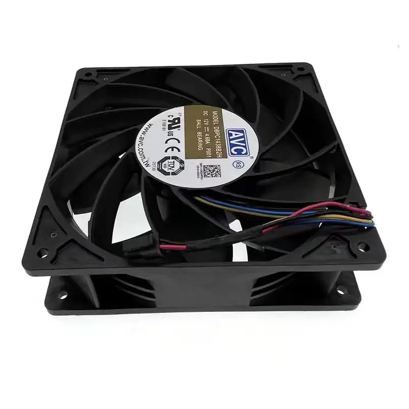 For DBPC1438B2H P001 Mining Cooling Fan 140mm 14cm140x140x38mm 12V Dual Ball Bearing 6900 RPM Powerful High-Speed ​​Airflow CFM