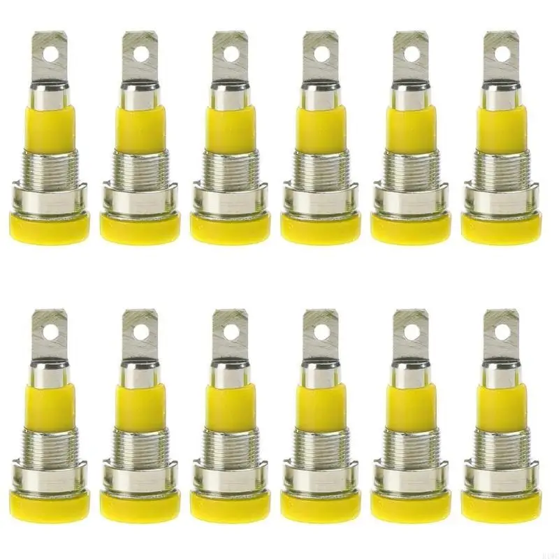 4 مم مقبس الموز مقبس لوحة محول أنثى ملزمة بعد M4x28 12pcs/set #5