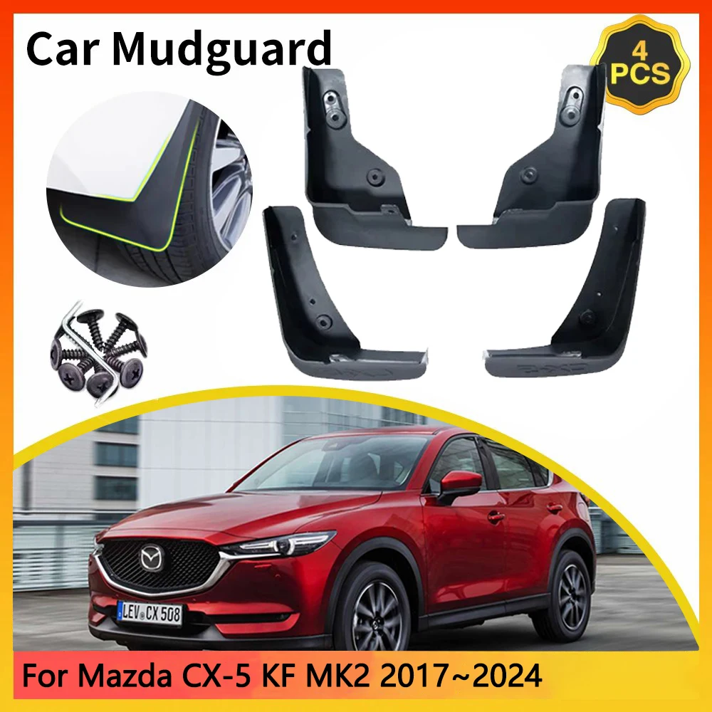 

For Mazda CX-5 KF MK2 2th 2Gen 2017~2024 2018 2019 2020 2021 Car Mudguards Mudflap Mudguard Splash Guards Mud Flaps Fender Auto