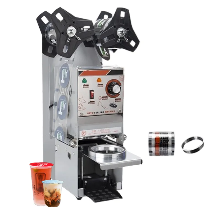 

Cup Sealer Cup Sealing Machine Full Automatic Bubble Tea Machine For 9/9.5 PP/PE/PC Milk Tea Cup Seal