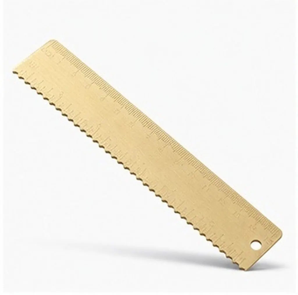 Brass Scale Ruler Precision Straight Measuring Tool for Students Teachers Architects Drafting Drawing Office School Math