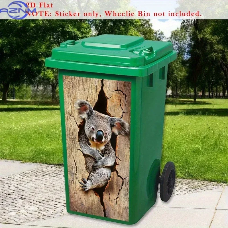 2D Print DIY Decor Ornament Decal Distinctive Graphic for Indoor‑outdoor Universal Bin