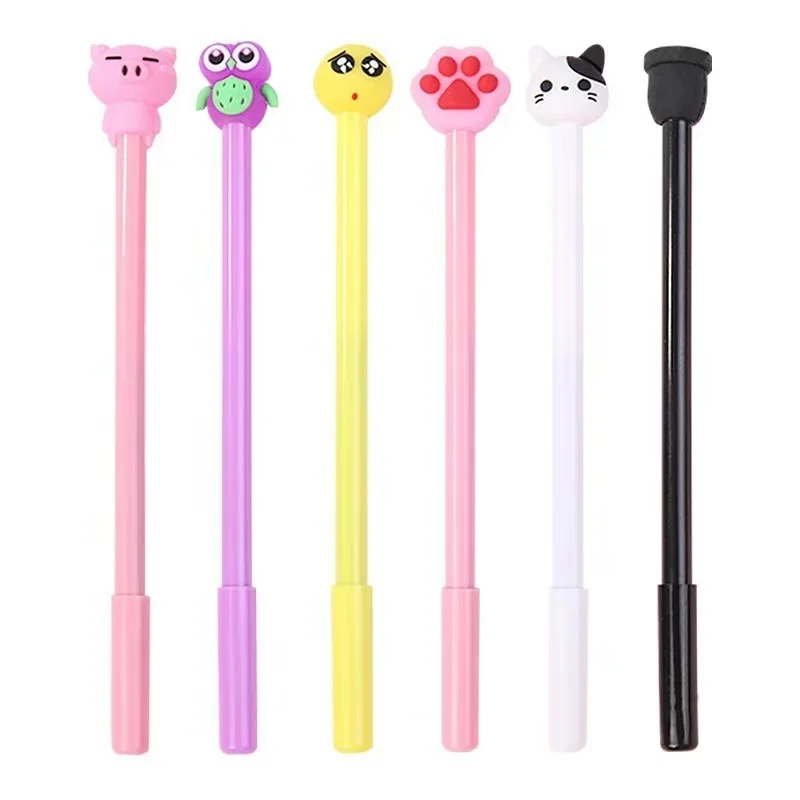 Education Office Supplies Cute Cartoon Gel Pen 0.5/38MM Ink Pen Gift School Award Student Gift Fun Girl Pen Random10/20/50/100pc