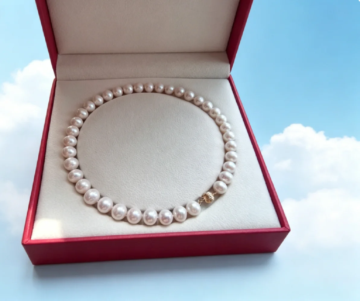 Elegant AAAA 11-12mm natural South Sea white pearl necklace, 16 inch 18 inch/925s -