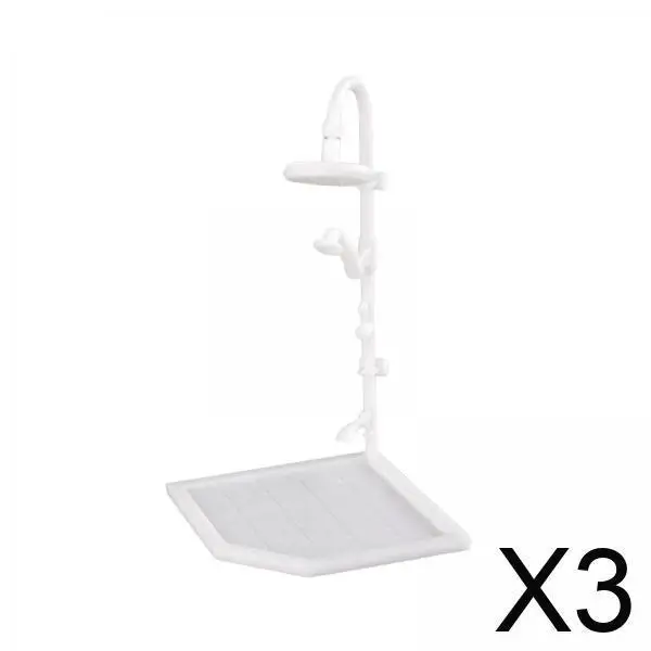 

3xМиниатюрная ванная комната, яркие принадлежности для кукольного дома для DIY, миниатюрная ванная комната, вечеринка S