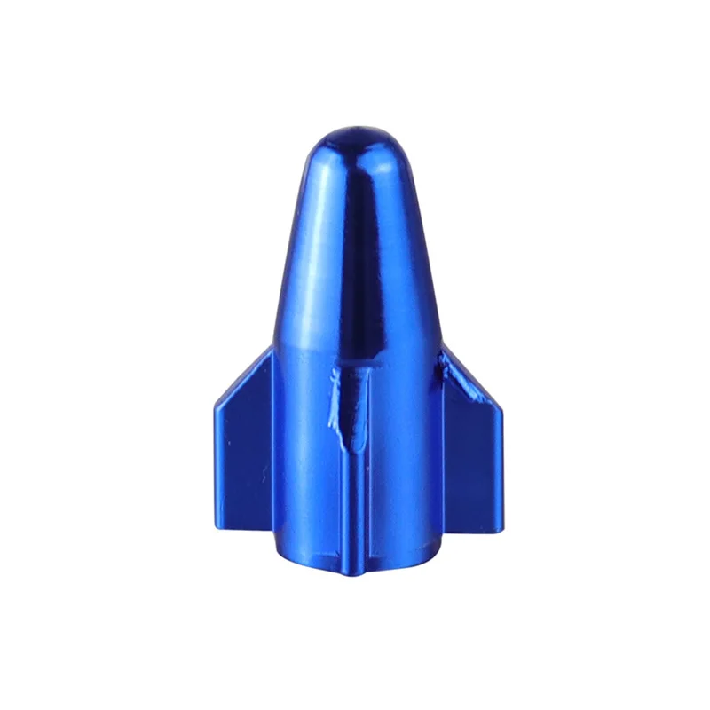 1PC ขนาดเล็ก Rocket HEAD อลูมิเนียมวาล์วฝรั่งเศสยางวาล์วหมวกฝุ่นและคราบยางอุปกรณ์เสริม