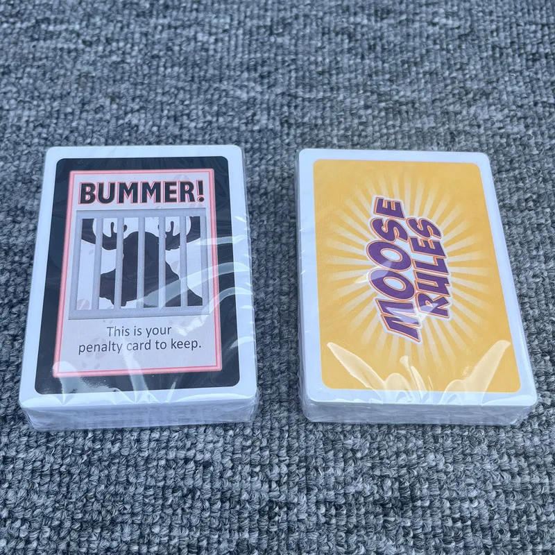 لعبة مضحكة للحفلات بعنوان 'مالك الغزلان' باللغة الإنجليزية، بطاقات لعب للتجمعات، مجموعة خفيفة الوزن لمواد الحياكة اليدوية