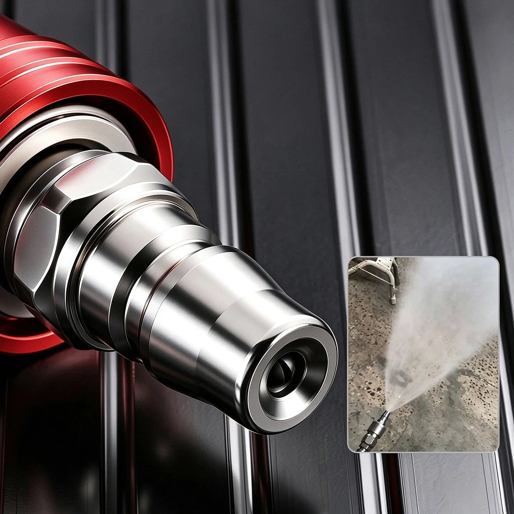 High Pressure Airless Paint Sprayer Nozzle 517-625 Quick Connect Coupling Stainless Steel Universal Replacement Connector image 2