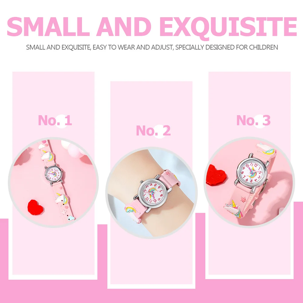 معصم يونيكورن لساعة معصم ثلاثية الأبعاد كرتونية رقمية لطيفة ثلاثية الأبعاد هدية عيد الميلاد والكريسماس