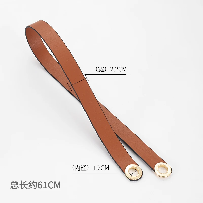 Luxury Bag Strap H family herbag shoulder bag modified short leather straps ebony Color