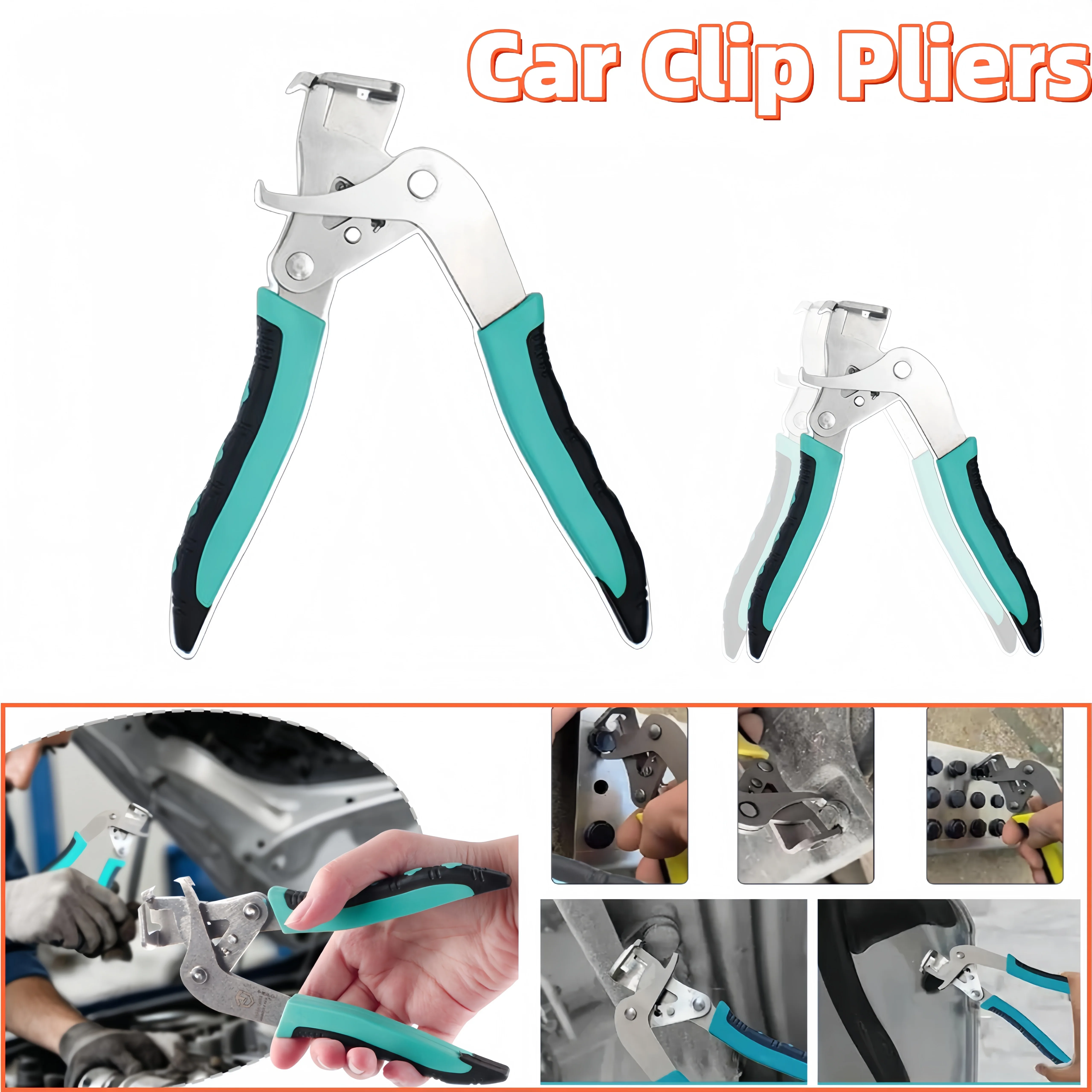 Quick Release Automotive Clip Pliers Car Door Panel Removal Tool for Plastic Rivets Clips Buckles Auto Repair Tool 6 Inch