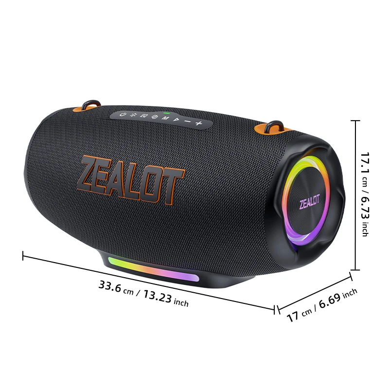 ZEALOT 100W ポータブルワイヤレススピーカー24000mAh ZEALOT N-57 Portable Bluetooth Speakers Instruction Manual - Manuals+
