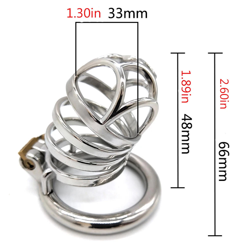 FRKO Stainless Steel Big Male Chastity Cage Abstinence Restrain Device Metal Penis Ring Cock Lock Men's Adult Goods Sexshop 18+