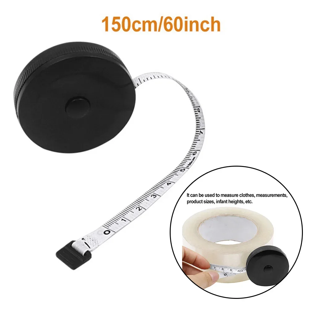 

150cm Mini Tape Meter Tape Tailor Ruler Keychain Measuring Tape Clothing Size Tape Measure Portable Sewing Tools Accessory