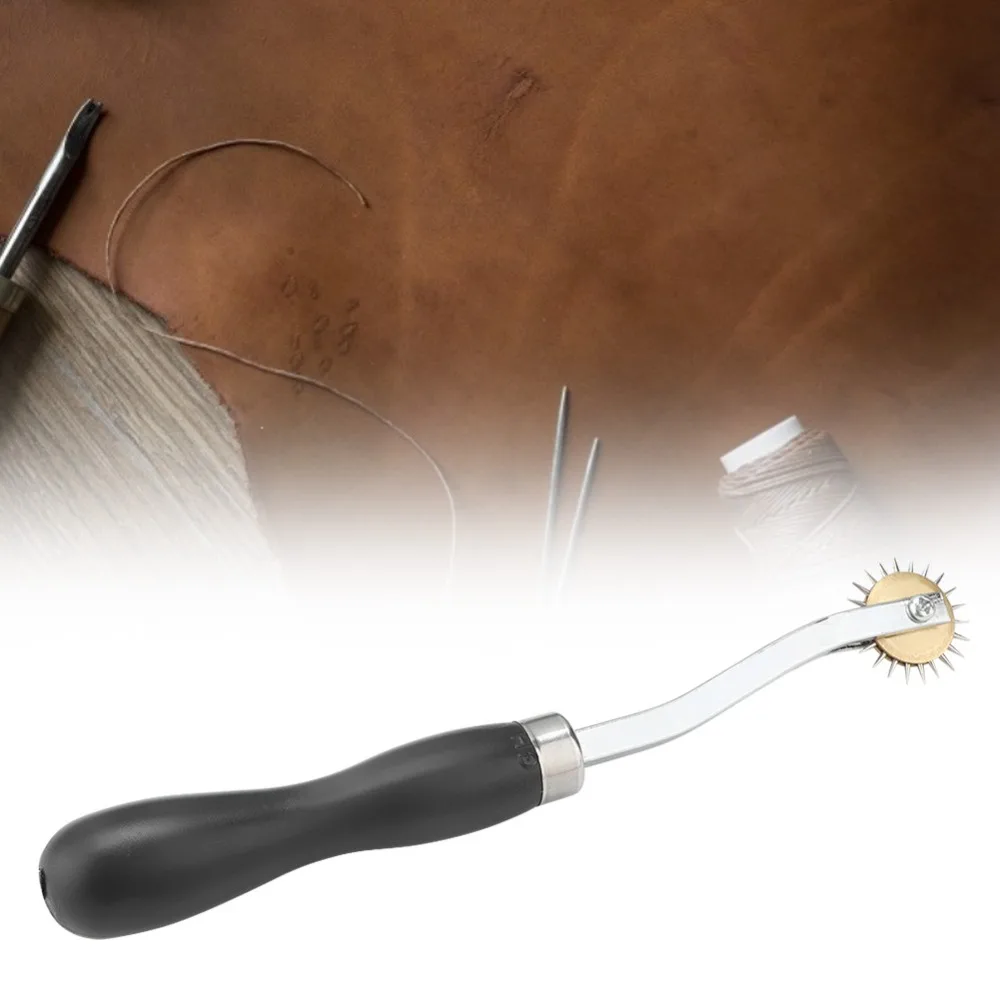 Convenient Sharp Teeth Tracing Wheel Practical Durable Stitch Wheel Sturdy Portable Leather Tool Leather Craft