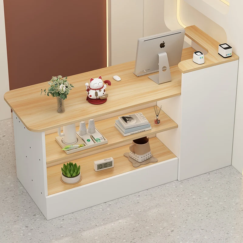 

Italian Storage Reception Desks Modern Hair Salon Aesthetic Luxury Reception Desk Counter Office Hair Salon Commercial Furniture
