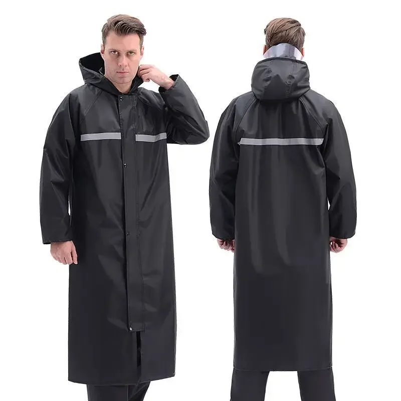 

Outdoor thickened one-piece raincoat whole body rainstorm protection long reflective