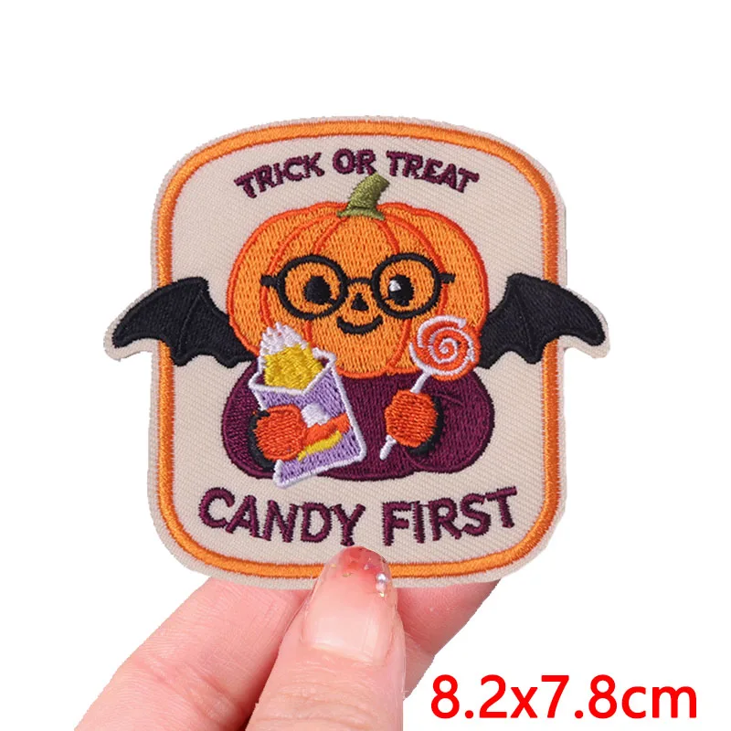 Halloween-Geister-Aufnäher zum Aufbügeln, Halloween-Aufnäher zum Aufbügeln für Kleidung, thermoadhäsive Aufnäher für Kleidung, Abzeichen zum Selbermachen – Detail 4