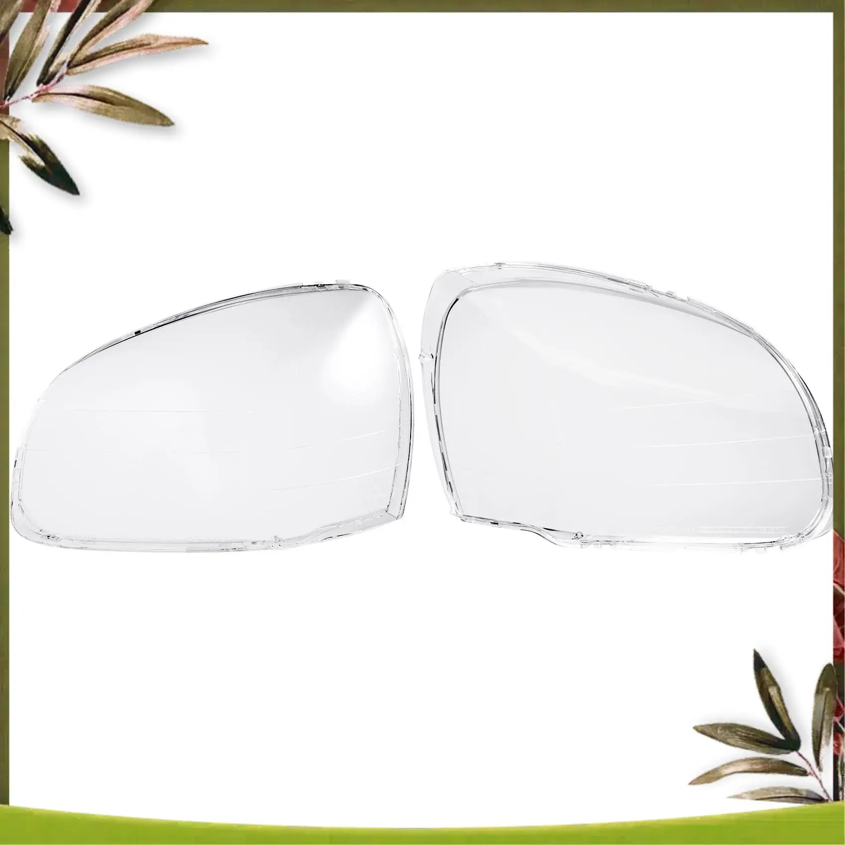 AB98-1 Pair For Hyundai Santa Fe 2001 02 03 04 05 2006 Car Headlight Lens Cover Head Light Lampshade Front Auto Light Shell