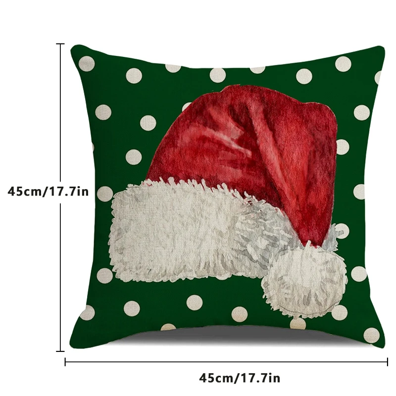 Christmas Pillow Throw Cover Tree Letter Decorative Pillowcase Cushion Case Winter Decor for Home Holiday