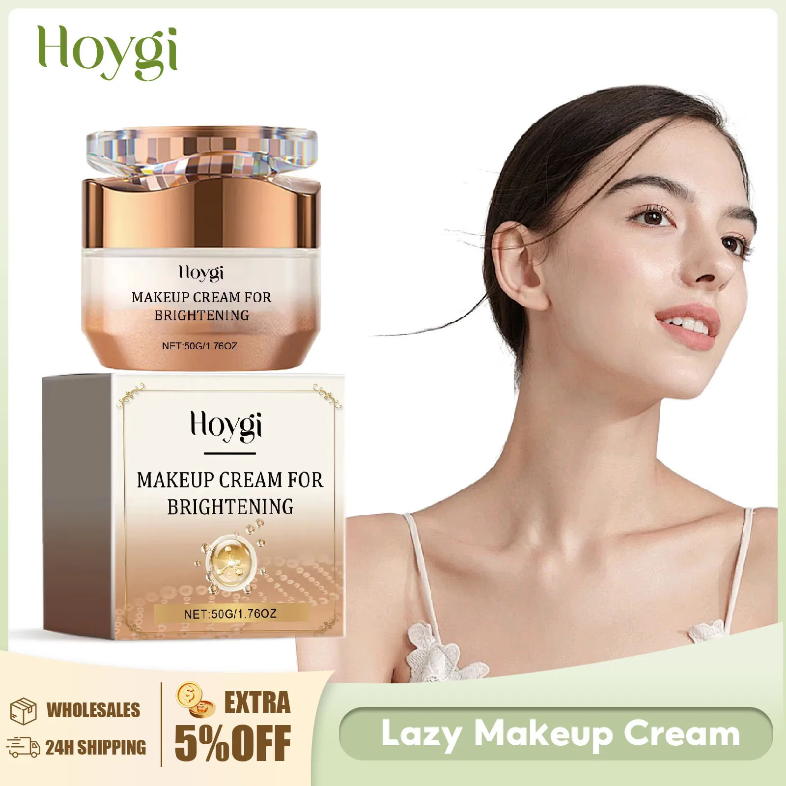 Lazy Face Cream Invisible Pores Cover Dark Spot Oil Control Brightening Foundation Base Concealer Moisturizing Isolation Cream