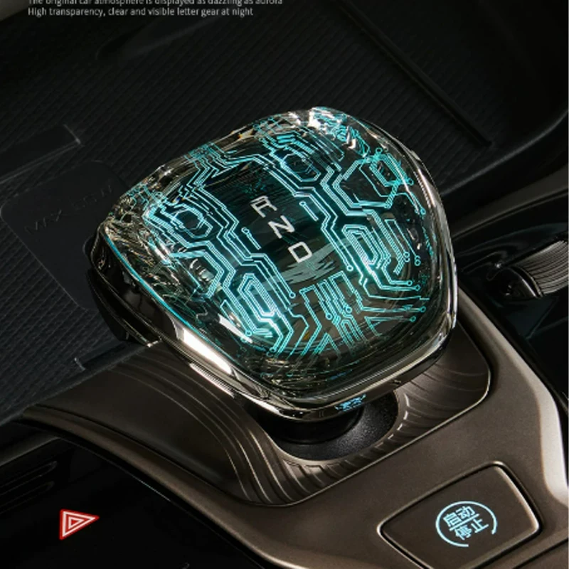 

Luminous Crystal Glass Gear Shift Head Car Interior Modification Accessories for Denza D9 2022-2025