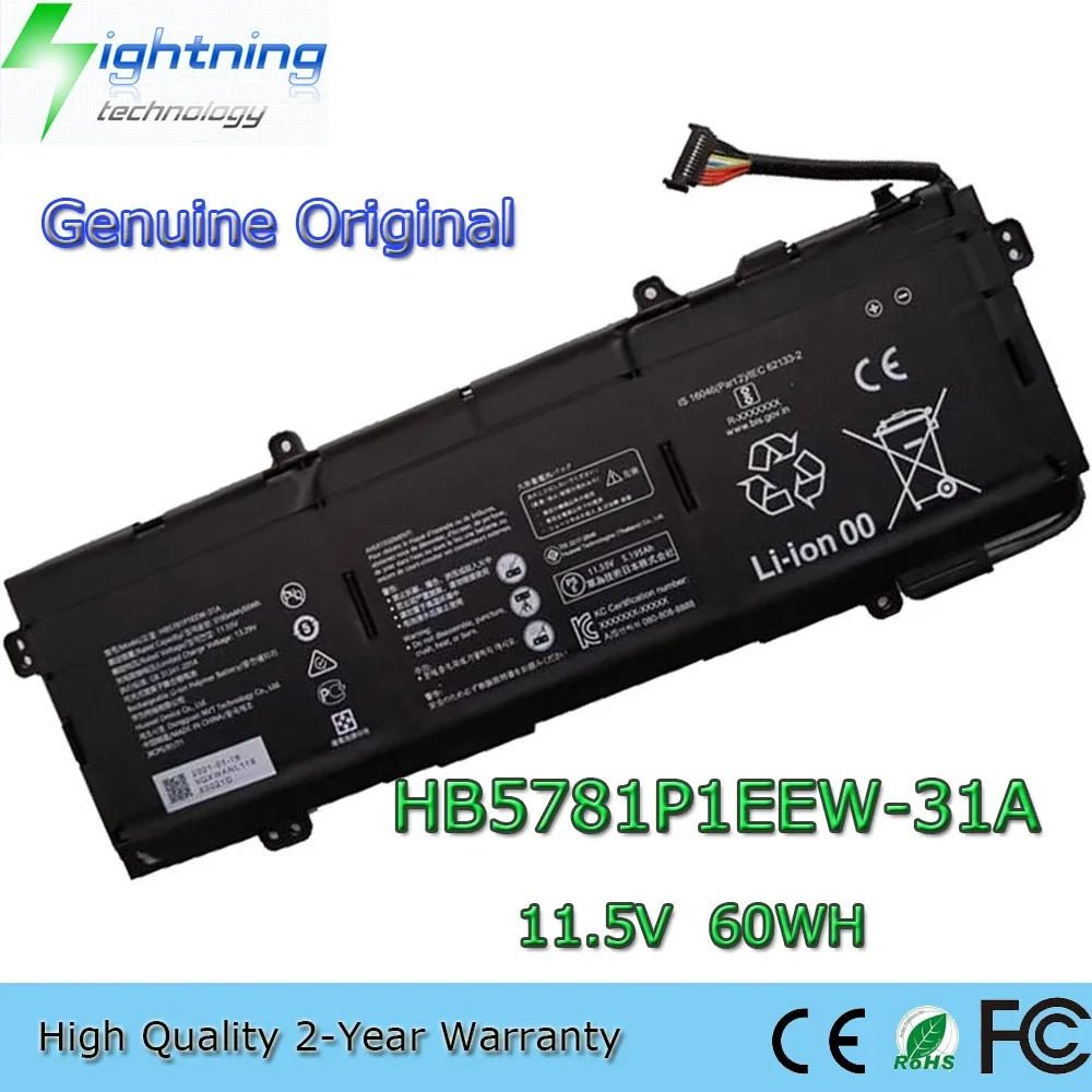 Brand New Genuine Original HB5781P1EEW-31A 11.5V 60Wh Laptop Battery for Huawei MateBook 14s 2021 HKD-W76 etc.