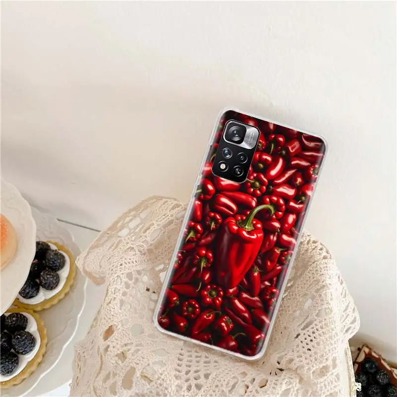 Taste The Flavor of Chili Peppers Phone Case For Xiaomi Redmi Note 13 14 Pro+ 5G 10 10A 10C 12 12C 9 9A 9C 9T 8 8A 7 7A K60 K70