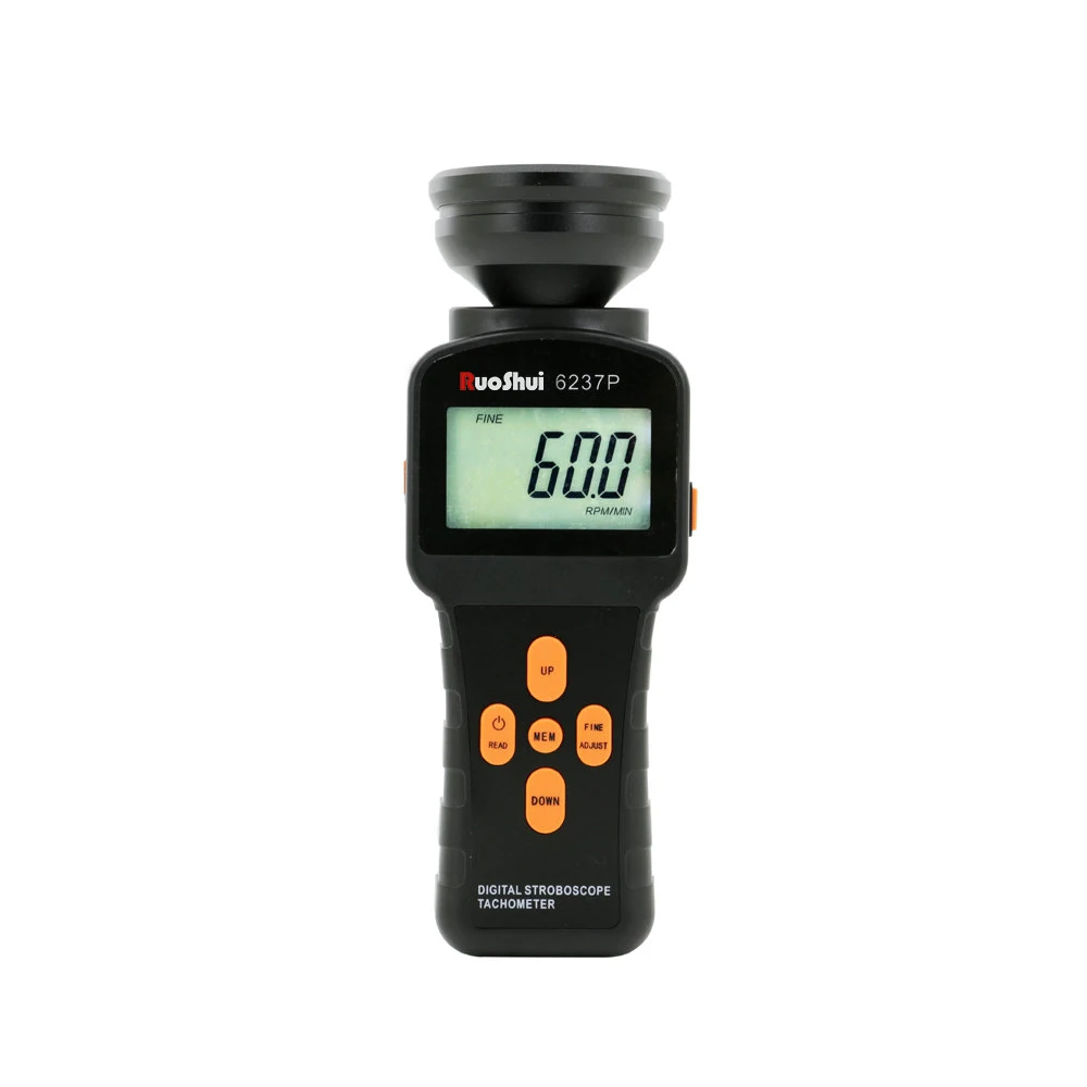 6237P RuoShui 60 to 19999RPM/FPM Digital Stroboscope Tachometer