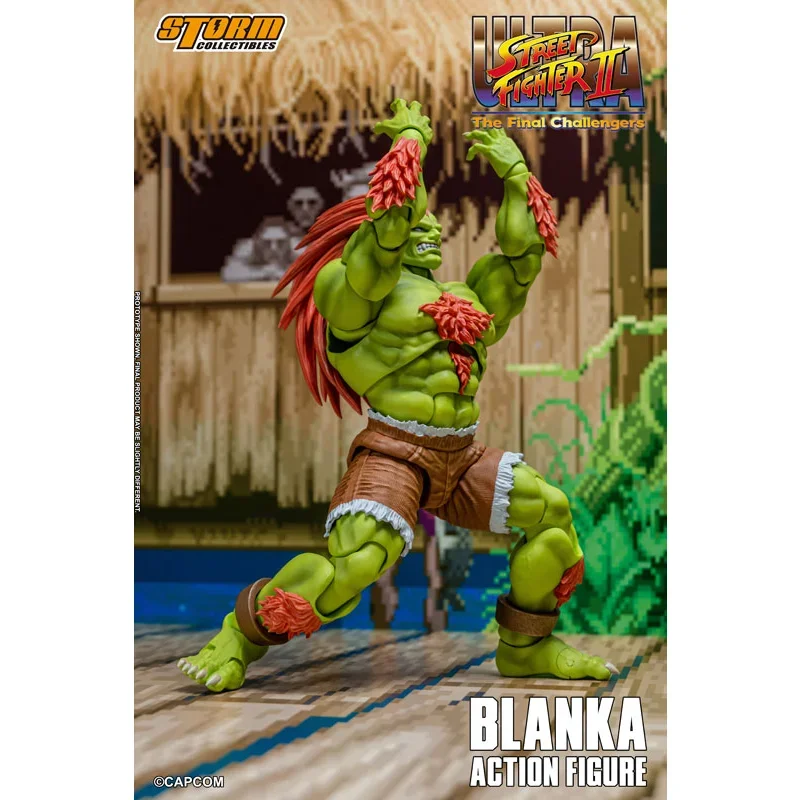 100% In Stock Original Storm Toys ST Ultra Street Fighter II The Final Challengers Blanka Anime Collection Figures Model Toys