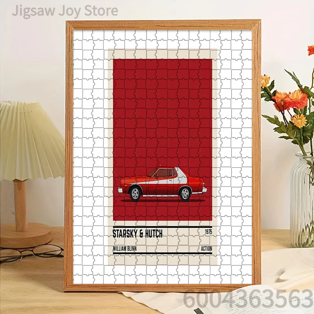 

Starsky & Hutch Classic Car Paper Jigsaw Puzzle Retro TV Show Poster Style High Definition Printed Paper Puzzle For Home Wall Ar