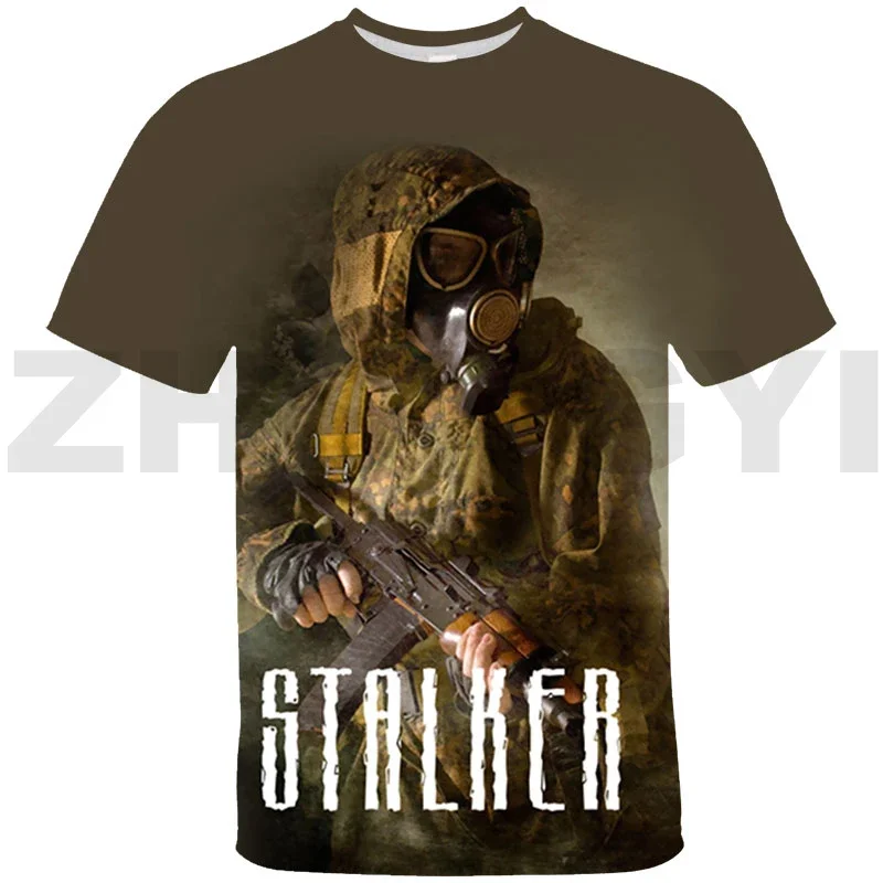 Family Game S.T.A.L.K.E.R. 2 Heart of 3D T-shirt Shooting War Stalker 2 Anime Women Oversized T Shirt Daily Men Kids Lounge Wear