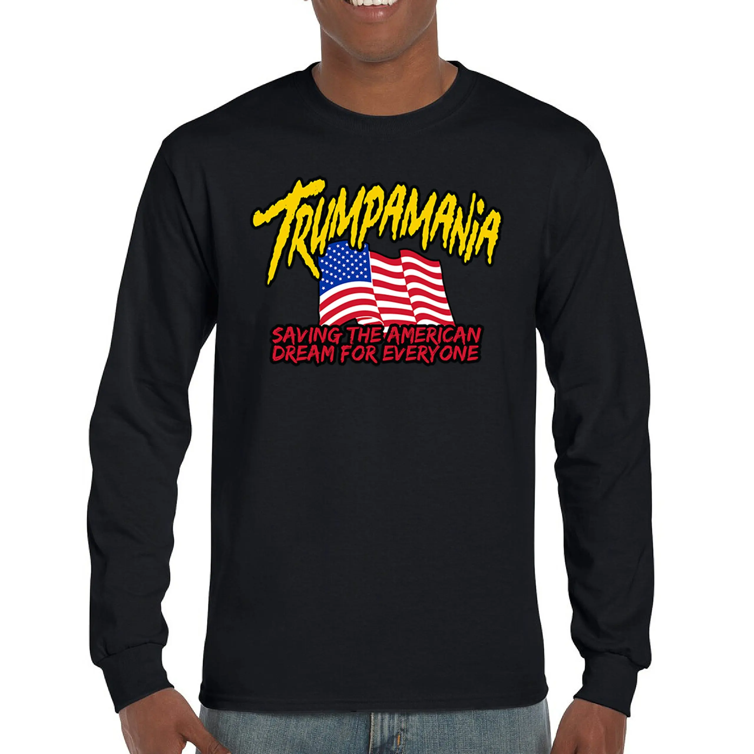 Trumpmania Saving the American Dream Long Sleeve T-shirt Trump President 2024