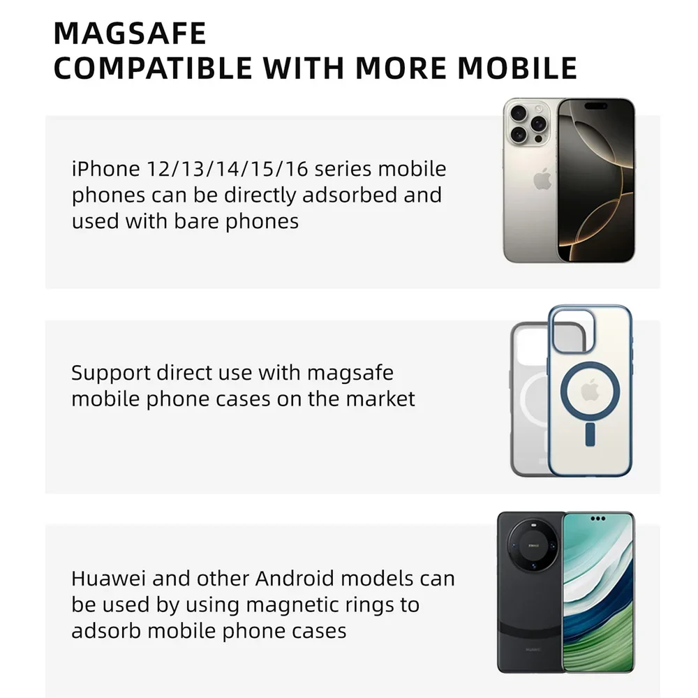 الهاتف المغناطيسي ترايبود محول تركيب 360 تدوير حامل هاتف مغناطيسي ث الحذاء البارد 1/4 "الناتو الهاتف ترايبود جبل