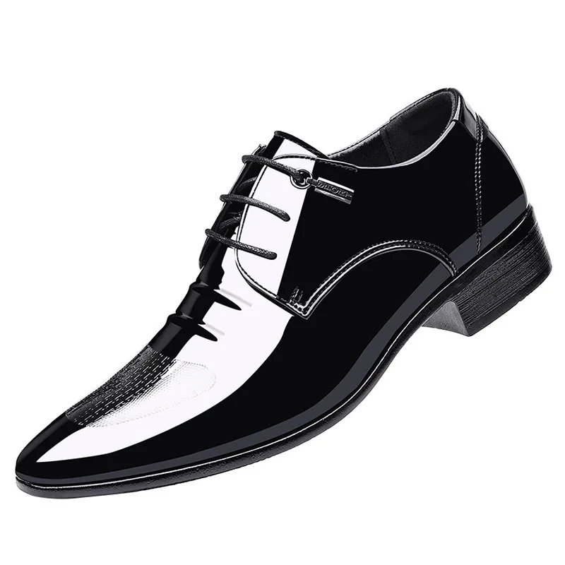 

Men Business Leather Shoes New Formal Casual Shoes for Men Pointed Toe Slip-On Casual Dress Shoes Male Loafers Footwear